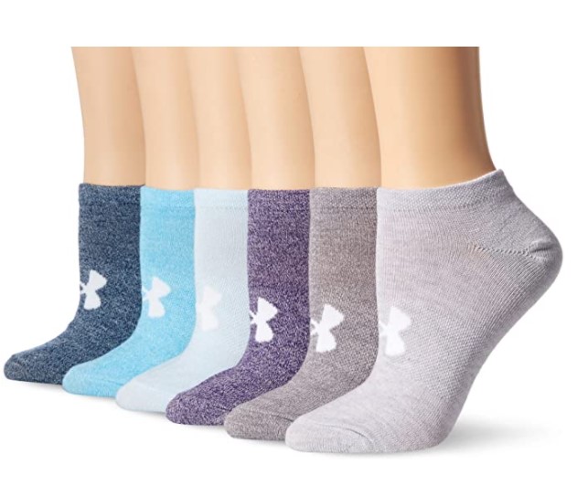 Under Armour womens Essential No Show Socks 6-Pairs Under Armour womens Essential No Show Socks 6-Pairs
