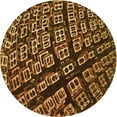thumbnail image 1 of Ahgly Company Indoor Round Patterned Blood Night Red Area Rugs, 8' Round, 1 of 6