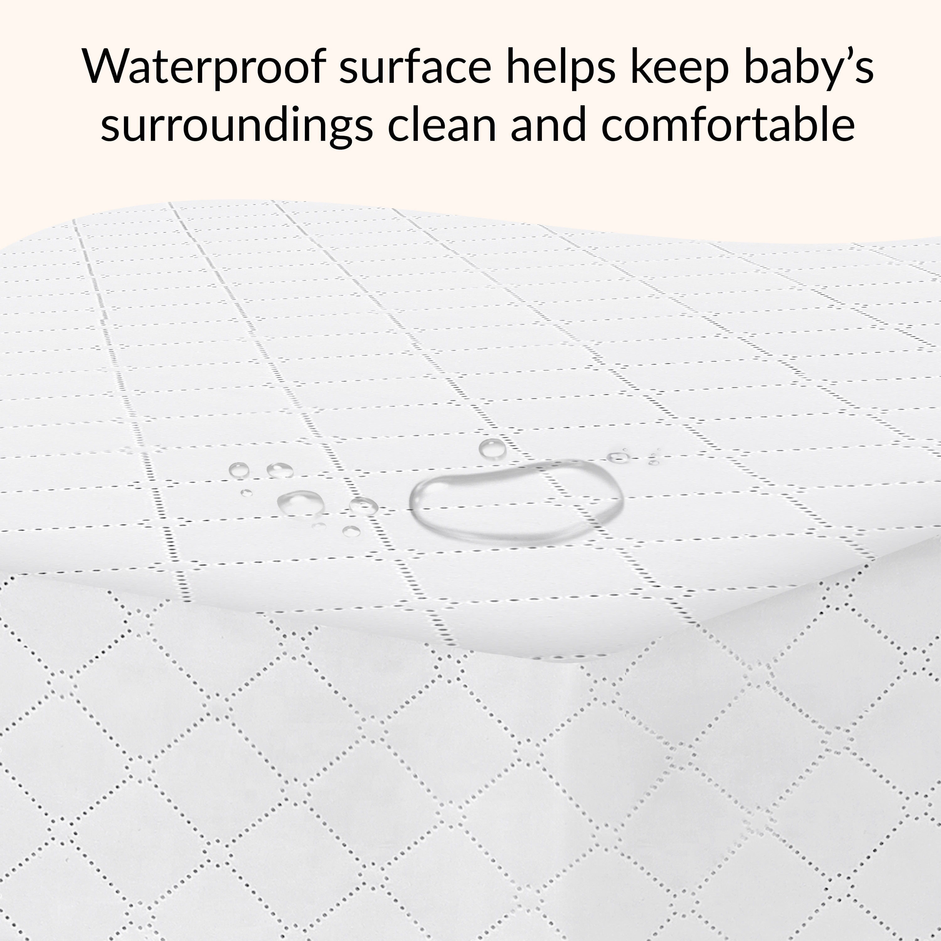 Dream On Me Honeycomb Diamond Quilted Breathable Fiber Crib and Toddler Mattres | Honey Diamond Quilted / White