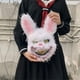 thumbnail image 5 of Máscara de terror de Halloween, disfraz de conejo, oso, para fiesta de carnaval, máscara facial de Halloween para Navidad, 5 of 7