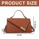 thumbnail image 2 of Bolso retro Simple nueva moda casual cuero artificial hombro colgado pequeño bolso chicaMarrón oscuro, 2 of 5