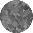 thumbnail image 1 of Ahgly Company Machine Washable Indoor Round Transitional Gunmetal Gray Area Rugs, 6' Round, 1 of 7