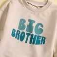 thumbnail image 5 of Okbabeha Toddler Baby Boy Crewneck Sweatshirt Long Sleeve Bubble Romper Sibling Matching Outfits Fall Winter Cute Clothes, 5 of 7