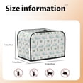 thumbnail image 5 of Fotbe Whale And Turtle for Two Slice Toaster Cover, Fingerprint Protector, Super Soft Appliance Cover And Dust Cover,Bread Dust Cover & Fingerprint Protection, 5 of 7