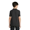 thumbnail image 2 of Port Authority Youth Silk Touch Polo. Y500 , Y500 , Black , Large, 2 of 2