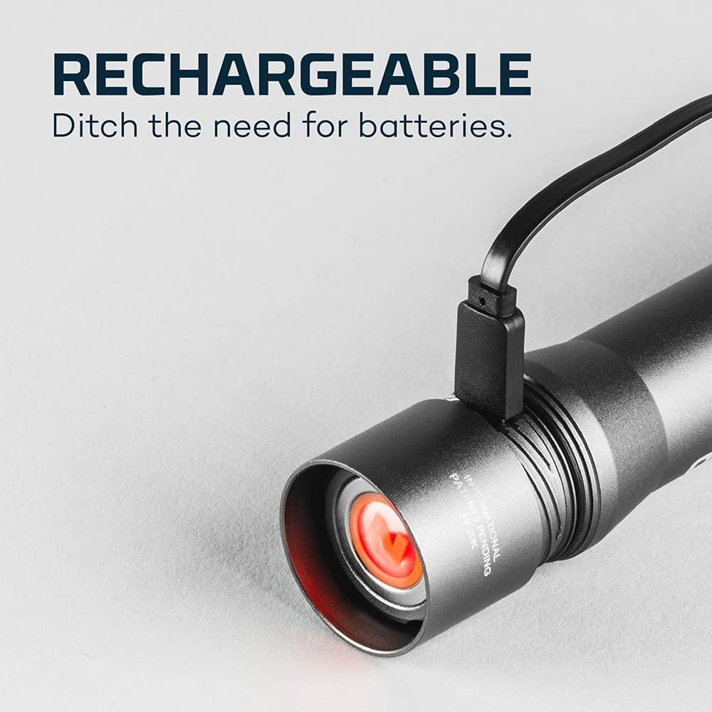 NEBO Davinci 1500 Powerful, Rechargeable and Waterproof Handheld Flashlight