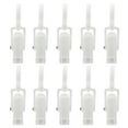 thumbnail image 1 of 10Pcs 360 Degree Rotatable Plastic Curtain Hooks Curtain Clips Coat Hooks, 1 of 10