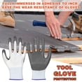 thumbnail image 5 of Horivan Heavy Duty Work Gloves with Non Slip Grip Reinforced Protective Padded Palm for Construction Mechanics Yard Work Gardening and DIY Projects Durable Safety Gloves for Men, 5 of 5