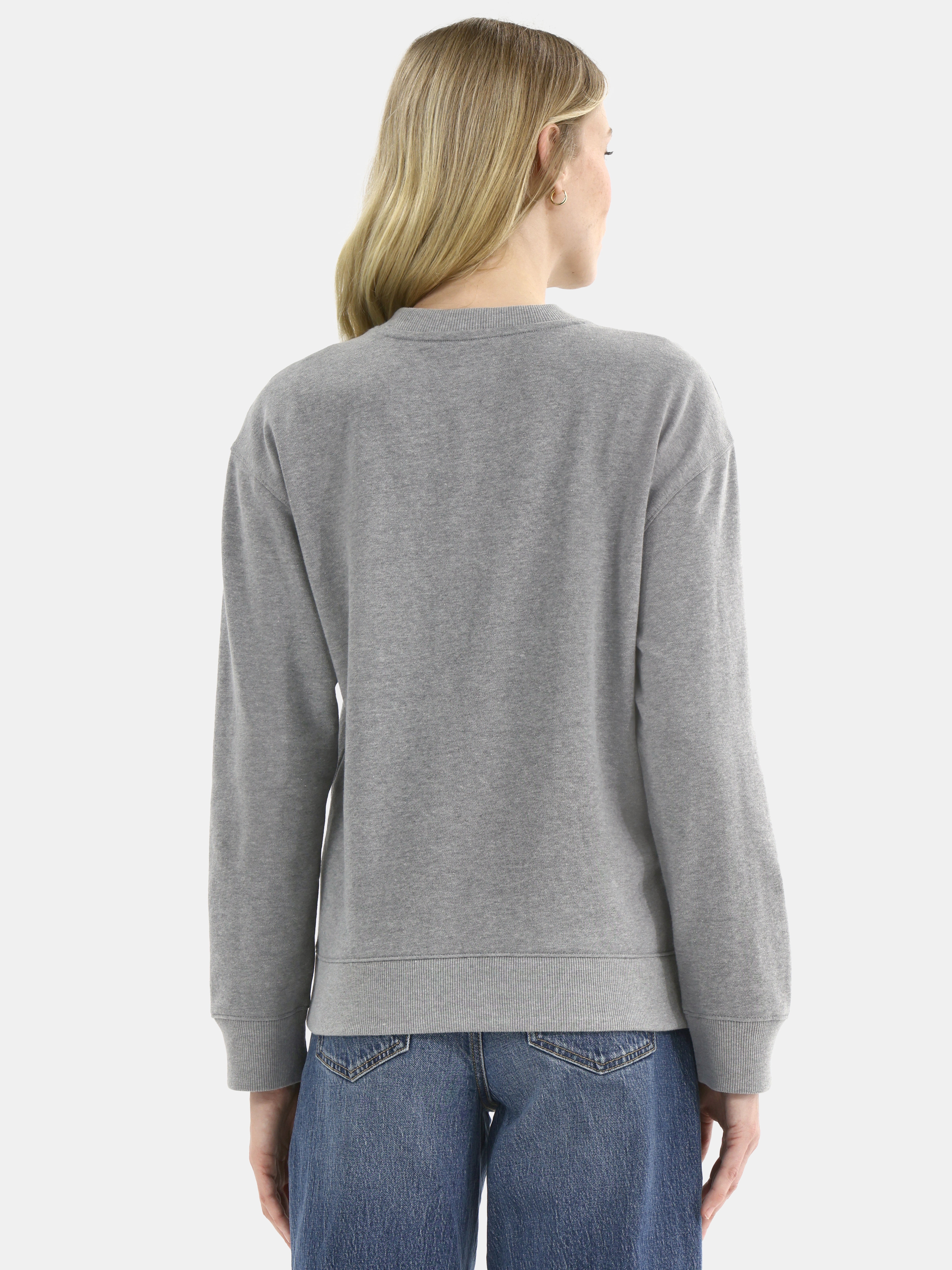 Time and Tru Women's and Women's Plus Crewneck Sweatshirt with Long Sleeves, Sizes XS-4X