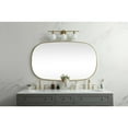 thumbnail image 3 of Elegant Decor Metal Frame Oval Mirror 36x60 Inch in Brass, 3 of 12
