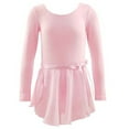 thumbnail image 4 of HAWEE Girls Ballet Dance Dress Toddler Long Sleeve Ballet Leotards with Removable RuffleTutu Skirt, 4 of 4