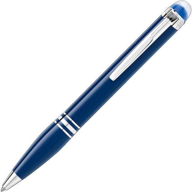MB Monte-pluma estilográfica de lujo, bolígrafo negro con cabeza de cristal, Planeta Azul, caligrafía, bolígrafo MB para escribir