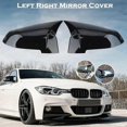 thumbnail image 2 of Rear View Mirror Cover Compatible With Bmw F10 F11 F18 2014-2017 Bright Black-yujia, 2 of 4