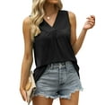 thumbnail image 3 of Fantaslook V Neck Tank Top for Women Casual Flowy Tunic Sleeveless Tops Summer Shirts, 3 of 6