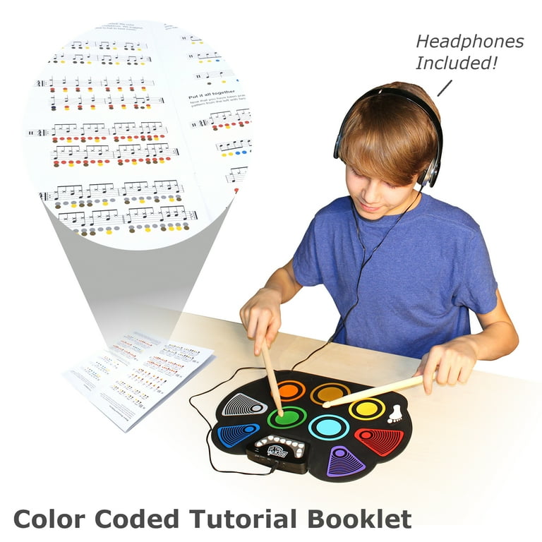 MukikiM CodeDrum Set: Flexible, Portable Color-Coded Kit with