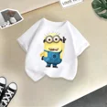 thumbnail image 3 of Ropa de verano para niños de Mi villano favorito, camiseta de algodón cómoda e informal para niños, camiseta de algodón para muñecas, Minions divertidos para niños y niñas, 3 of 5