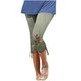 thumbnail image 2 of SBYOJLPB Women's Comfortable Cropped Leisure Time Pants Sweatpants Yoga Pants Army Green 10(XL), 2 of 5