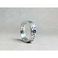 thumbnail image 3 of Heaven Crafts Sterling Silver 925 Hammered Band Ring Handmade Statement Ring For Women, 3 of 5