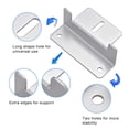thumbnail image 1 of 4 piezas de soporte de montaje panel solar Z panel solar de aleación de aluminio fijo El soporte de montaje Z se utiliza para el kit de tuercas y pernos del techo de camping, porque, barco, cabina XianweiShao 8390615733854, 1 of 1