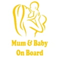 thumbnail image 7 of Walbest 1 Pcs Car Sticker - Mum Baby on Board Reflective Decals Sticker Decoration Universal Auto, 7 of 7