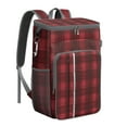 thumbnail image 1 of Vintage Checkered Cooler Backpack - 20L Insulated Soft Cooler Bag with Long-Lasting Cold Retention for Camping, 1 of 5
