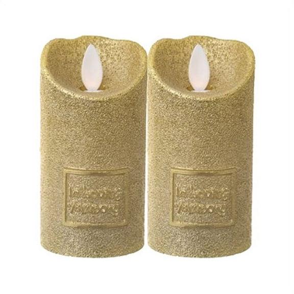 Copa Judaica LED In Loving Memory Gold Set of 2