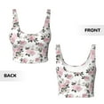thumbnail image 5 of Lsque Rose Flowers Printed Women'S Sports Bra, Compression, Moisture Wicking, High-Impact Sports Bra For Women,Supportive sports bra-X-Large, 5 of 9