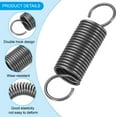 thumbnail image 3 of Uxcell Extension Spring, Wire Diameter Free Length Spring Steel Dual Hook Tension Springs for Lawn Tractor Home Repairs DIY 2*20*80mm, 3 of 6