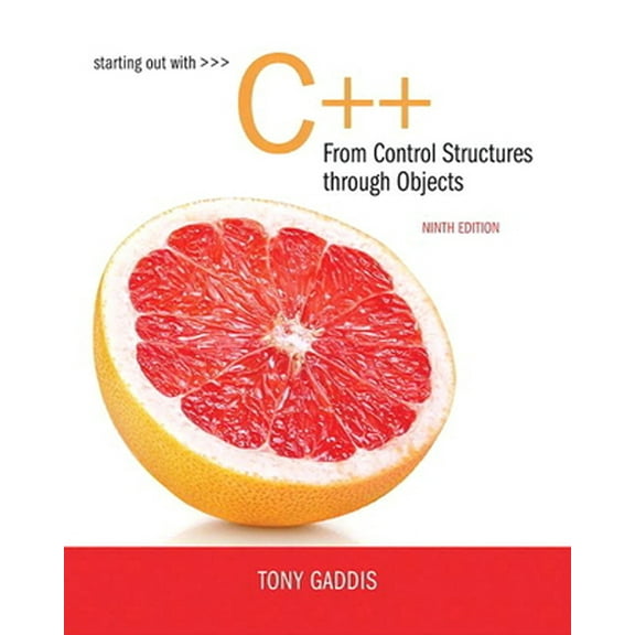 Pre-Owned Starting Out with C   from Control Structures to Objects (Paperback) 0134498372 9780134498379