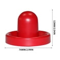 thumbnail image 2 of BINGLI Palettes et Palettes Mini de 60 mm pour Air Hockey Pousse-Palettes de Air Hockey Poignées de But Palettes Rouges Accessoires de Remplacement pour Tables de Jeu (2 Attaquants + 4 Palettes), 2 of 3