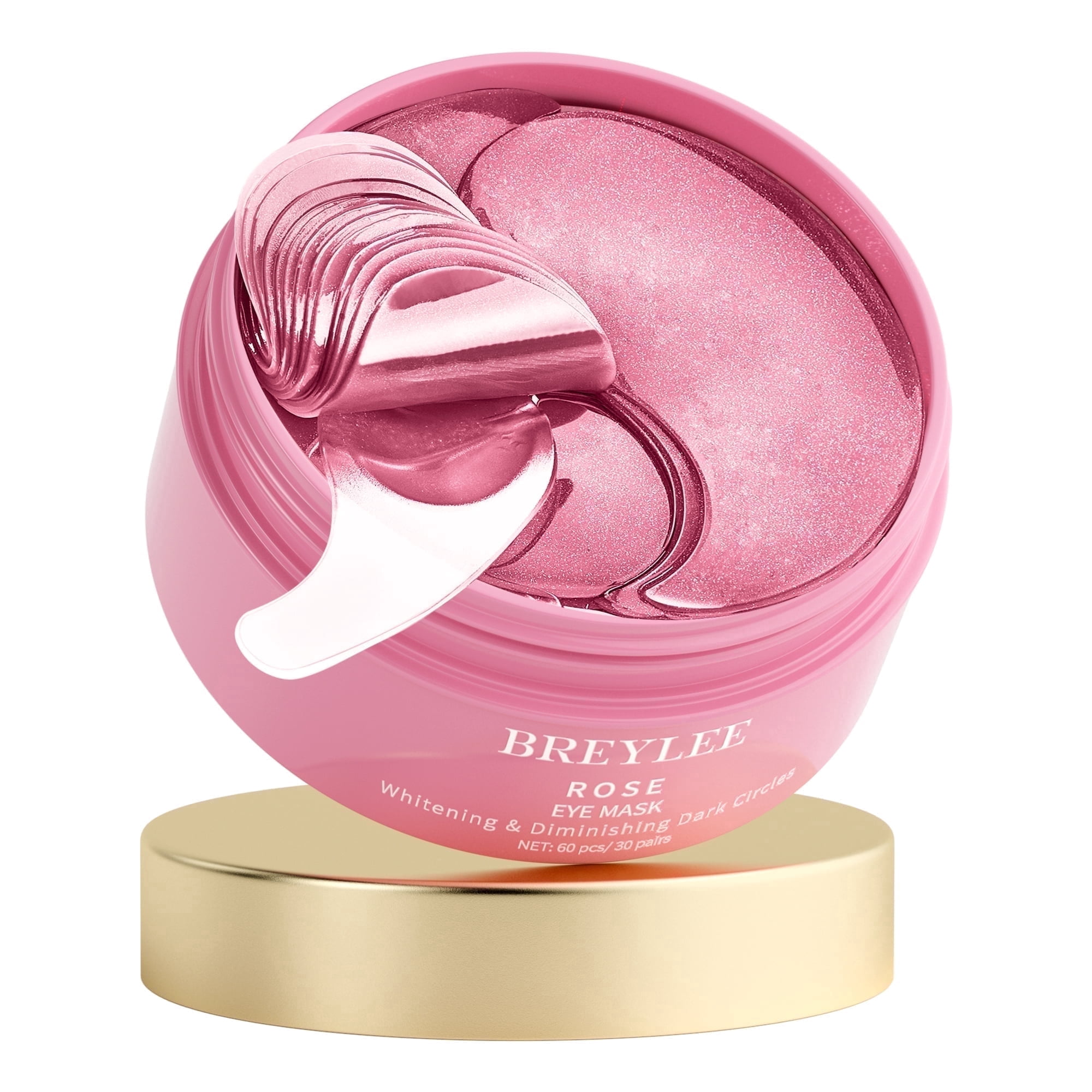 Rose Eye Mask Eye Patches 60 Pcs Puffy Eyes Dark Circles Reduce Wrinkles and Fine Lines Undereye