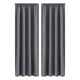 thumbnail image 1 of Cortinas de ahorro de energía, Estilo escandinavo, Color sólido, Seda, 2PC de oscurecimiento, Aislamiento térmico, 96X213cm, Gris, 1 of 7