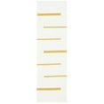 thumbnail image 5 of SAFAVIEH Montauk Oswald Geometric Striped Cotton Area Rug, Ivory/Gold, 6' x 9', 5 of 10