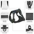 thumbnail image 5 of Kdxio Hawaiian Style Print No Pull Dog Harness Adjustable Reflective Oxford Easy Control Medium Large Dog Harness for Training and Everyday-, 5 of 8