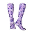 thumbnail image 4 of Balery Violet Fun Novelty Socks Men'S Women'S Crew Socks Funny Crazy Novelty Socks Quirky And Cool Socks, 4 of 9