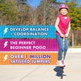 thumbnail image 2 of Flybar Jolt Pogo Stick for Kids Ages 6 and Up, 40 to 80 Pounds, Perfect for Beginners, Easy Grip Foam Handles, Anti-Slip Foot Pegs, Outdoor Jumper Toys for Boys & Girls, Outside Toys for Kids, 2 of 6