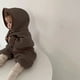 thumbnail image 5 of Ropa infantil Laklulu Abrigo de bebé Traje de pantalón Harun Conjunto de dos piezas de primavera y otoño (marrón), 66 cm, 5 of 5
