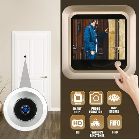 Cater Heel veel goeds Leer 2.4" inch Peephole Viewer Camera Video Doorbell Door Eye Wide Angle FIFO  Door Bell Security Cam | Walmart Canada