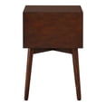 thumbnail image 5 of Furniture of America Berne 2-Drawer Wood Espresso End Table, 5 of 9