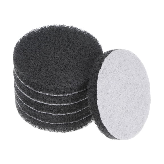 6 Packs Drill Power Brush 3 inch Tile Scrubber Scouring Pads 800-1000 Grit for Household Cleaning