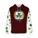 thumbnail image 5 of Sudadera con capucha para hombre, estilo informal, con estampado del Día de San Patricio, con cordón y manga larga, de poliéster., 5 of 5