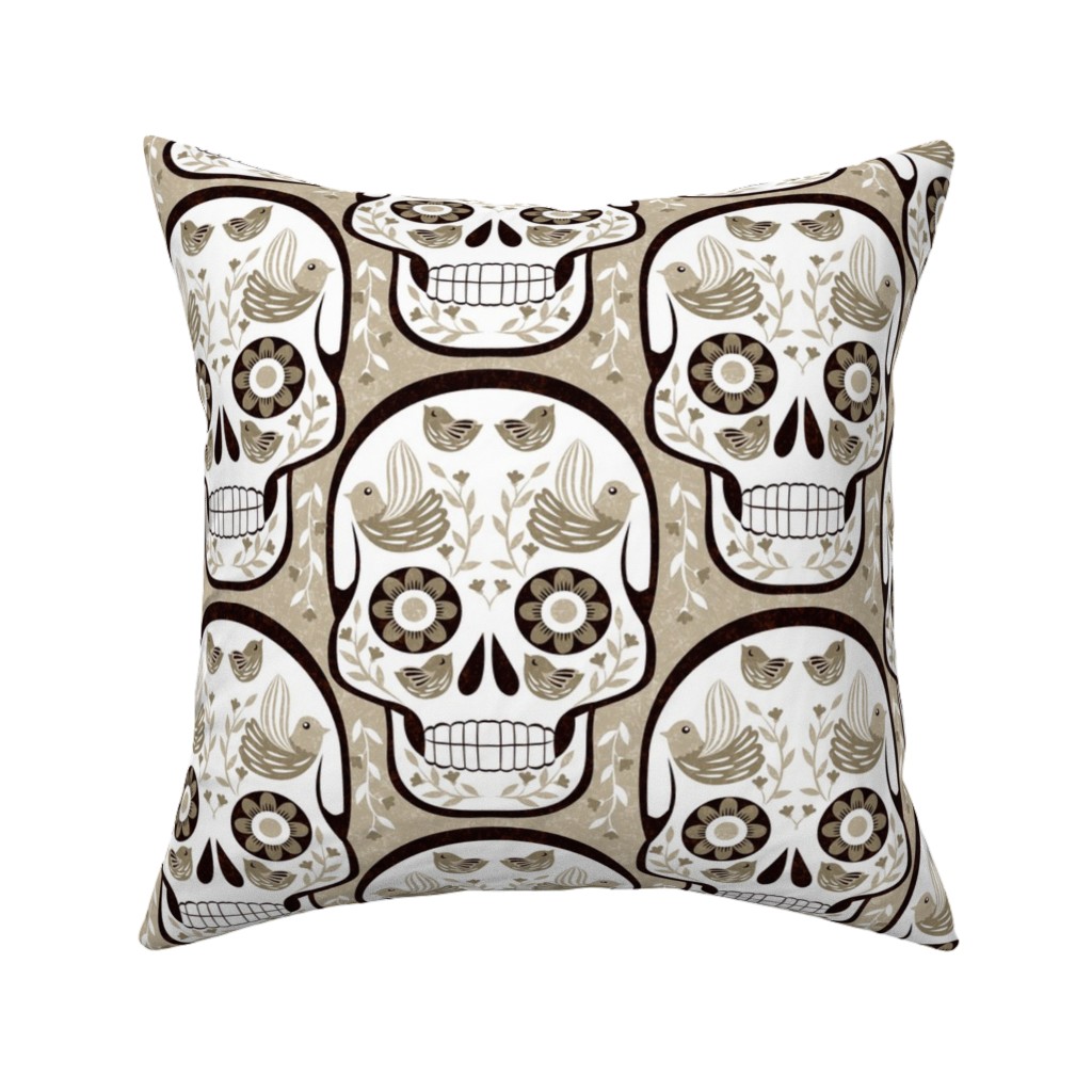 Halloween Skull Gothic Throw Pillow Cover w Optional Insert by Roostery Halloween Skull Gothic Throw Pillow Cover w Optional Insert by Roostery