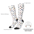 thumbnail image 5 of Picia Women Crew Soft Moisture-wicking Socks Various Rooster Pattern Design Cotton Socks, One Size fit All, 5 of 9