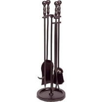 Dagan AHF550 Fireplace Tool Set, Bronze - 5 Piece