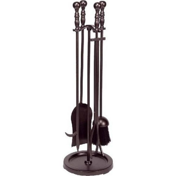 Dagan AHF550 Fireplace Tool Set, Bronze - 5 Piece