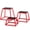 color: red
specs: 12 + 18 + 24 + 30 inches, variant on Heavy-Duty Steel Plyometric Jump Box Set - Anti-Slip Step-Up Platforms for Box Jumps & Home Gym Training - 15 x 18 in Surface - 12 + 18 + 24 + 30 inches, Red