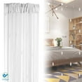 thumbnail image 3 of Deago 39x78 Inch Crystal Beaded Tassel Curtain Partition Door String Curtain Screen Window Panel Room Divider Home Decor (White), 3 of 7