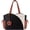 L-Beige-black-brown, variant on LOVEVOOK Tote Bag for Women, Puffer Work Bags with Zipper for Daily Travel College, Teacher Nurse Handbags with Laptop Sleeve