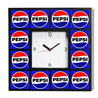 The History of Pepsi Cola Soft Drink Clock with 12 pictures