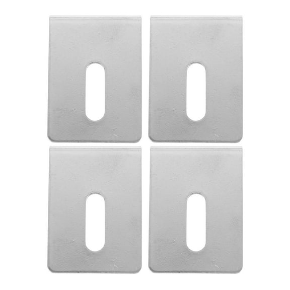 WHAMVOX 4 Set Versatile Mirror Clips for Wall Hanging Stainless Steel Mirror Holders Stable Frameless Glass Display Hanger Clips for Home Use